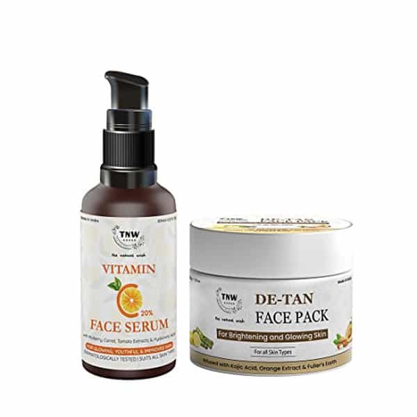 Tnw The Natural Wash De-Tan Face Pack & Vitamin C Face Serum