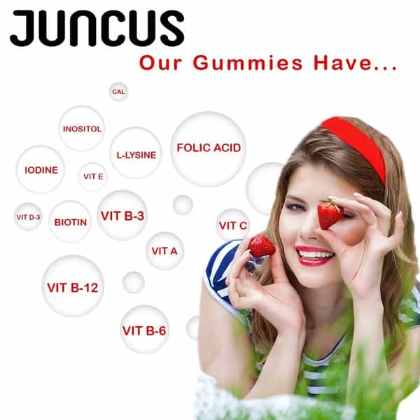 Juncus Mutimineral Multivitamin Vegetarian Multivitamin Gummies Bottle Of 30
