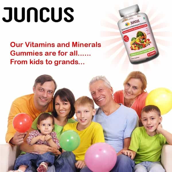 Juncus Mutimineral Multivitamin Vegetarian Multivitamin Gummies Bottle Of 30