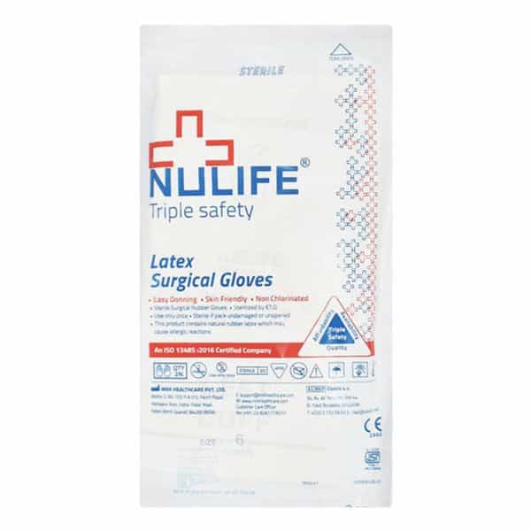 Nulife Latex Surgical Gloves 6(Pair)