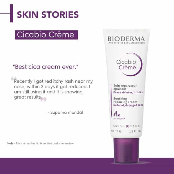 Bioderma Cicabio Creme Repairing Soothing Cream For Irritated Damaged Skin 40Ml