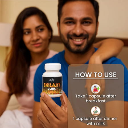 Cipzer Shilajit Ultra Gold 30 Capsules | Boost Strength | Stamina & Energy | Enhances Performance