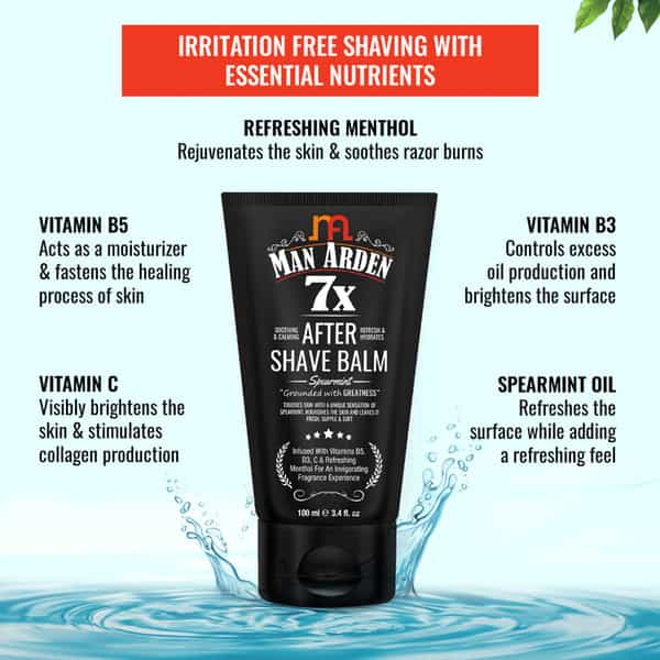 Man Arden Irresistible Face Grooming Kit For Men After Shave Balm(100Ml) + Shaving Foam (200G)