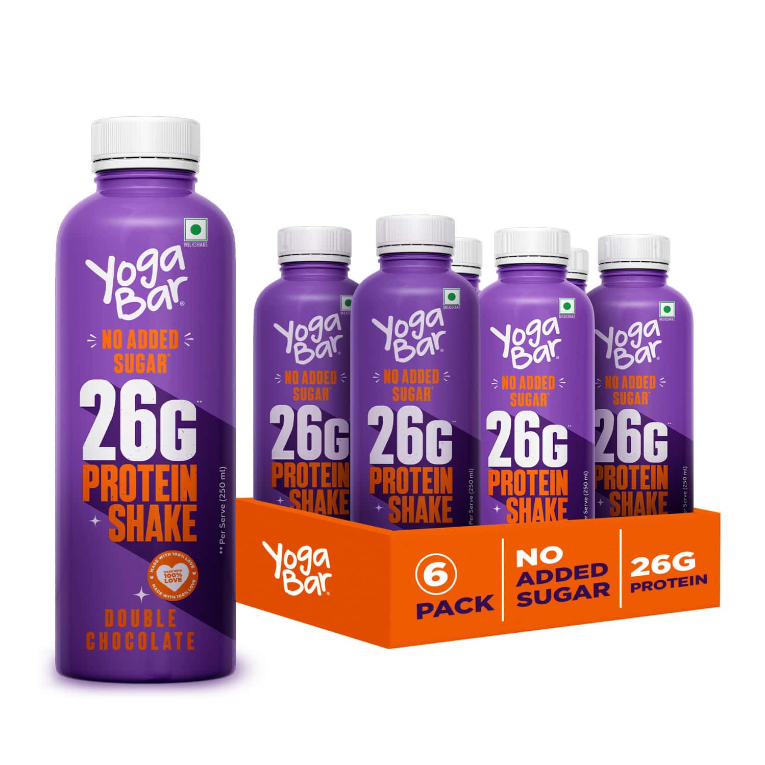 Yoga Bar Chocolate Protein Shake 26g Protein 250ml