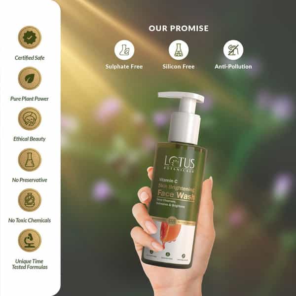 Lotus Botanicals Skin Brightening Vitamin C Face Wash 180Ml