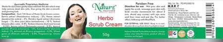 Naturz Ayurveda Herbo Scrub Cream - 50g (Pack Of 2)