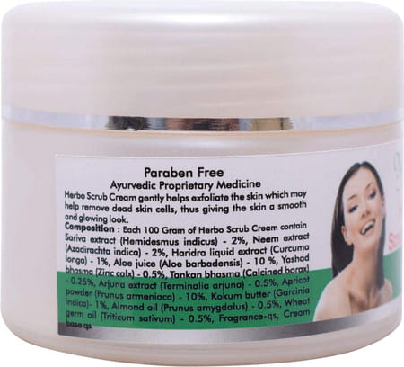 Naturz Ayurveda Herbo Scrub Cream - 50g (Pack Of 2)