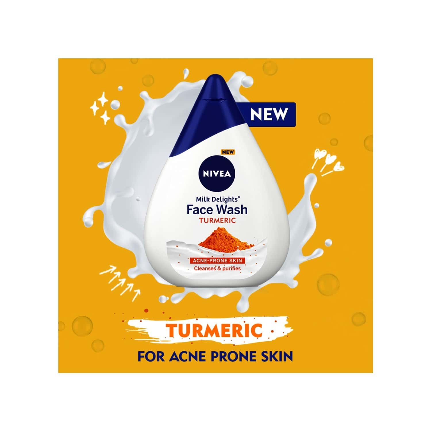 Buy Nivea Milk Delights Turmeric Facewash 100 Ml Online & Get Upto 60