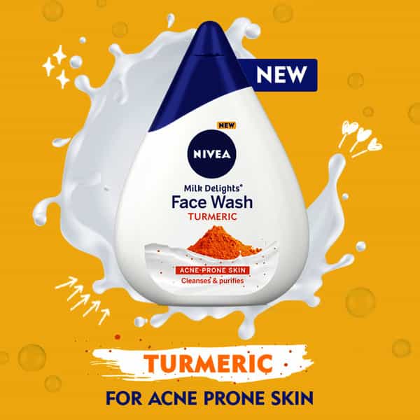 Nivea Milk Delights Turmeric Facewash - 100 Ml