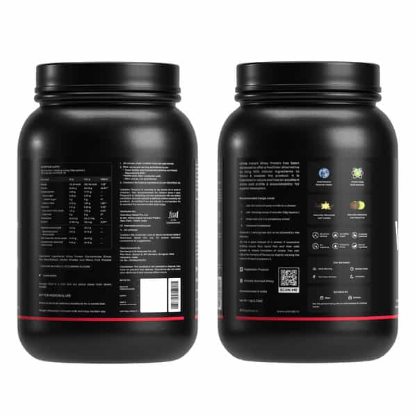 Athlab Instant Whey Protein | 25G Protein | No Preservatives | Vanilla Bean | 1 Kg