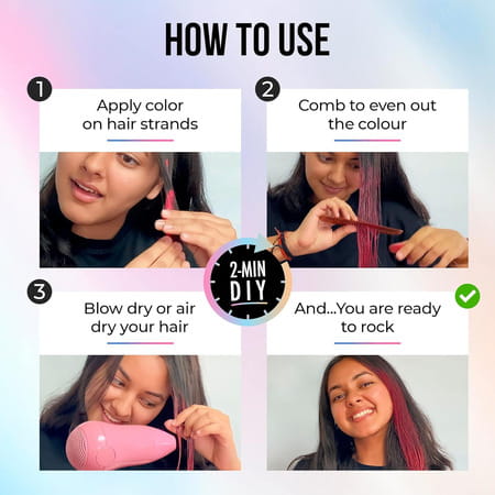 Anveya Colorisma Summer Pink Temporary One-Wash Hair Color Makeup 30ml