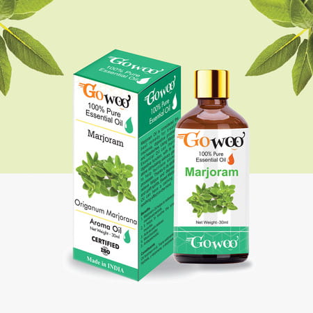 Go Woo 100% Pure Marjoram Oil Therapeutic Grade & Aromatherapy For Skin Care 30 Ml