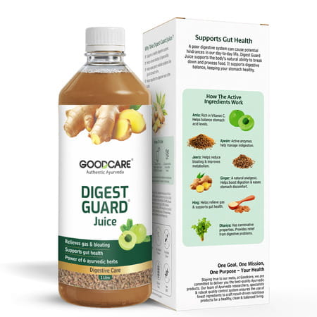 Goodcare Digest Guard Juice 1000Ml | Ayurvedic Gut Cleanse | Relieves Indigestion | Gas & Bloating