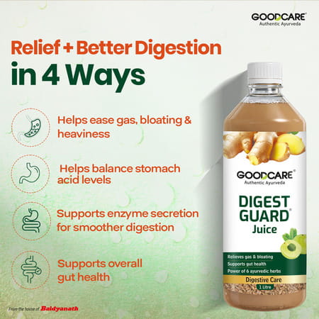 Goodcare Digest Guard Juice 1000Ml | Ayurvedic Gut Cleanse | Relieves Indigestion | Gas & Bloating