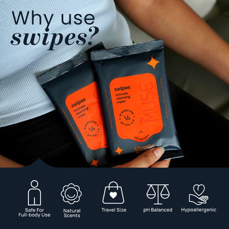 Mymuse Swipe For Women (80 Wipes) Pack Of 8 V'S