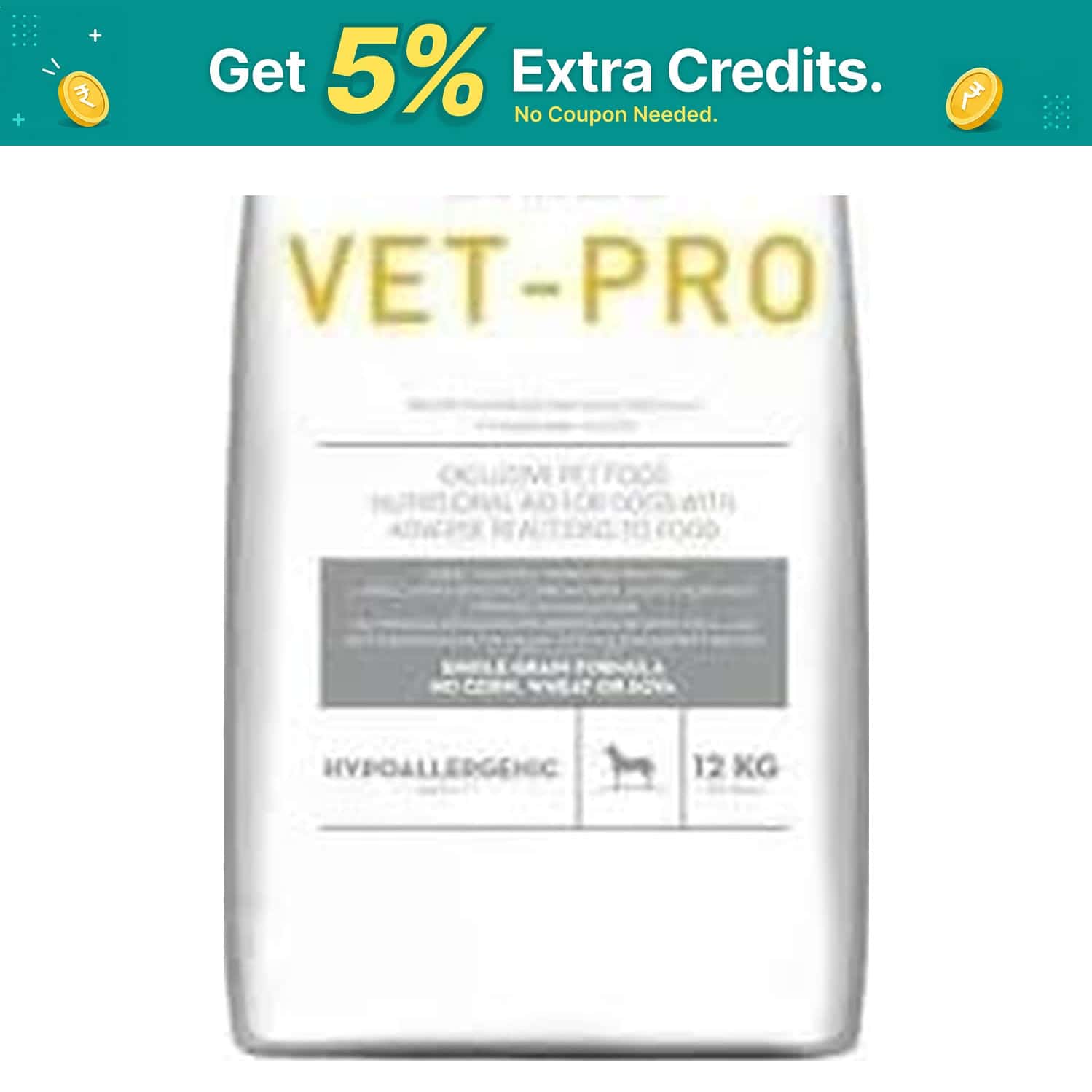 Vet Pro Hypoallergenic Dog Food | 12 Kg
