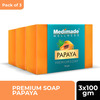Medimade Papaya Premium Soap - 100 Gm X 3 ( Pack Of 3 )