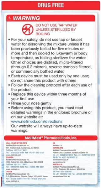 Neilmed Sinugator Cordless Pulsating Nasal Wash With 30 Premixed Packets