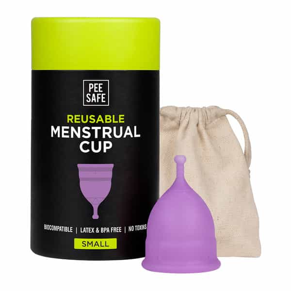 Pee Safe Reusable Menstrual Cup With Medical Grade Silcone For Women - Small