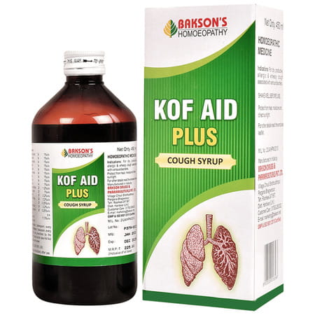 Baksons Kof Aid Plus Syrup 450 Ml