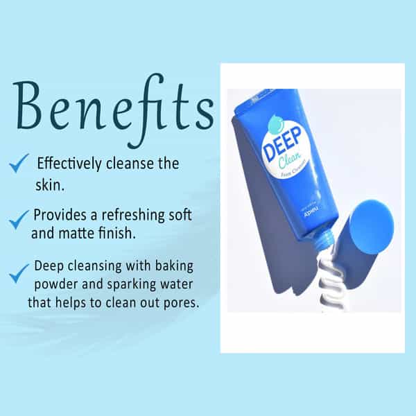 A'pieu Deep Clean Foam Cleanser - 2Ea - Korean Face Cleanser - Korean Skincare - 130Ml