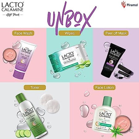 Lacto Calamine Diwali Skin Care Gift Pack|Daily Skin Combo|Pack Of 5| Face Care For Men & Women