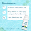 Wishcare Under Arm Roll On Serum - 5% Aha, 3% Kojic Acid - Underarm Lightening & Odour Control -Aqua