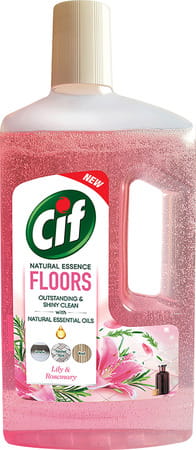 Cif Natural Essence Floor Cleaner For Tough Stains Lily & Rosemary Scent 997ml