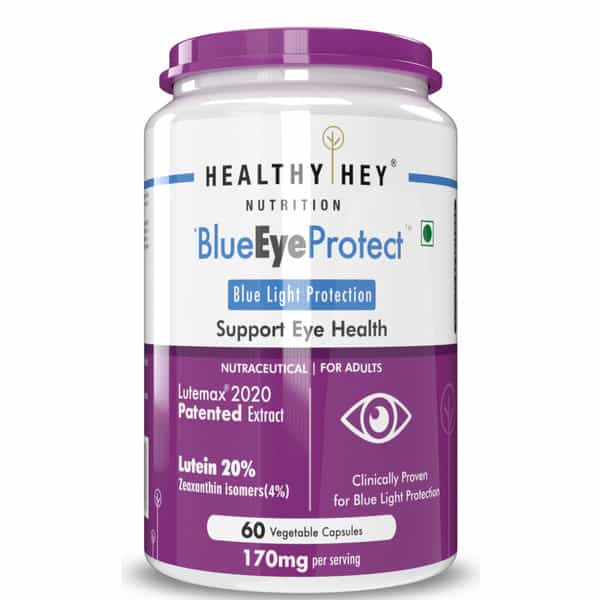 Healthyhey Blueeyeprotect Natural Lutein And Zeaxanthin - 60 Veg. Capsules