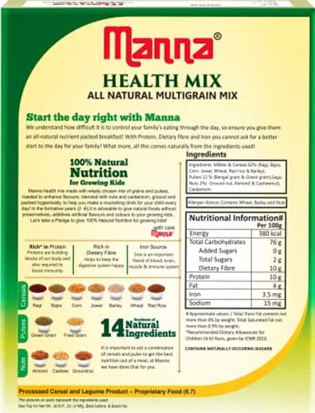 Manna Health Mix Powder 500Gm