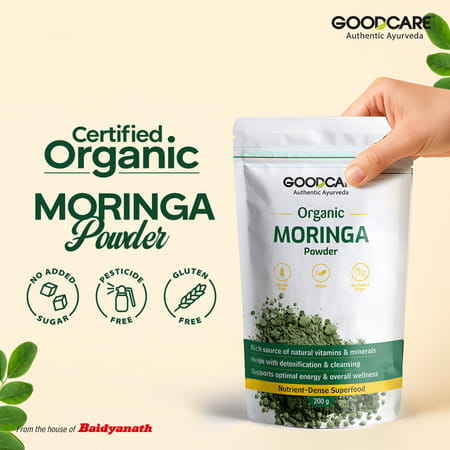 Goodcare Organic Moringa Powder | Adults | Superfood | 200 G | Pack Of 1