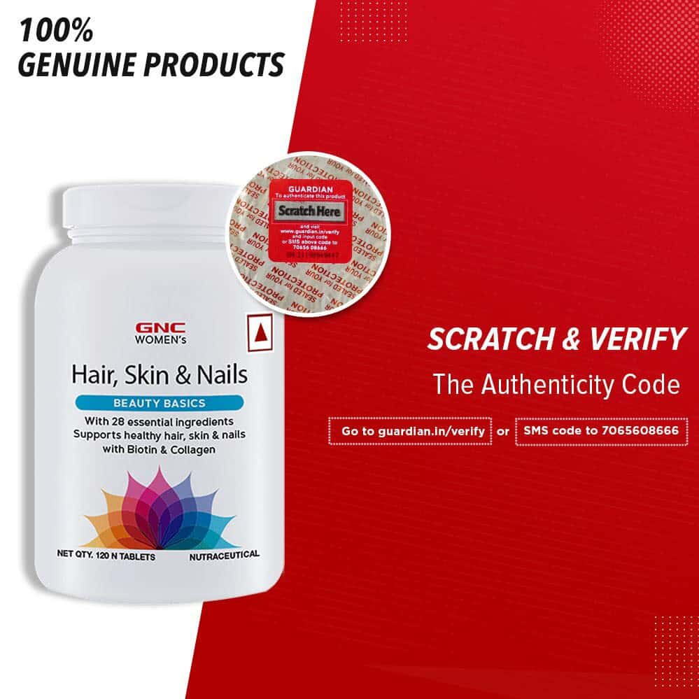 Buy GNC WOMEN'S HAIR, SKIN AND NAILS MULTIVITAMIN FOR WOMEN 28