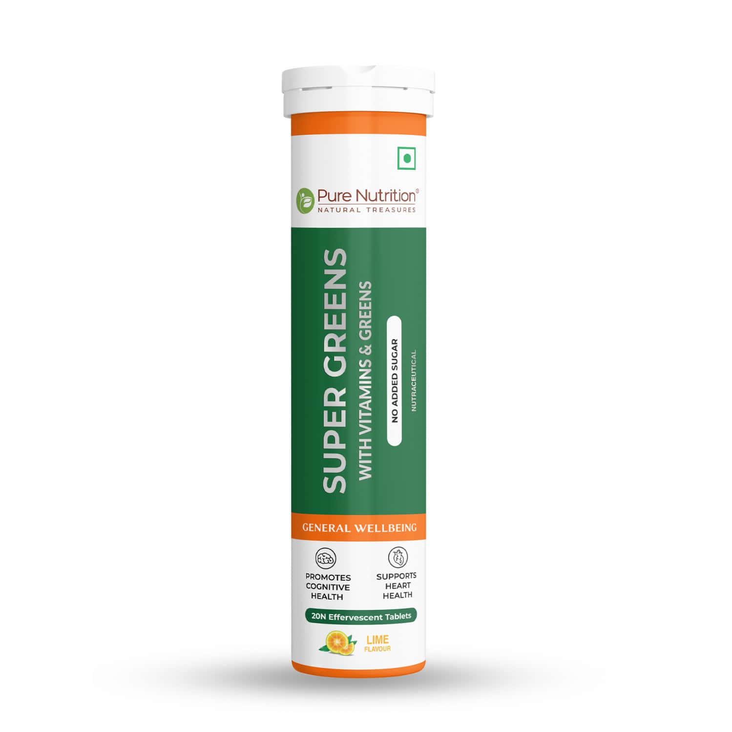 Pure Nutrition Super Greens 20 Effervescent Tablets With Vitamins | Herbs & Superfoods (20 Tablets)