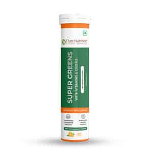 Pure Nutrition Super Greens 20 Effervescent Tablets With Vitamins | Herbs & Superfoods (20 Tablets)
