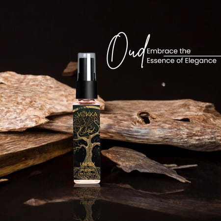 Vokka Pocket Perfume Oud 8ml Luxury Long Lasting Perfume For Men & Women | Tobacco Sandalwood Notes