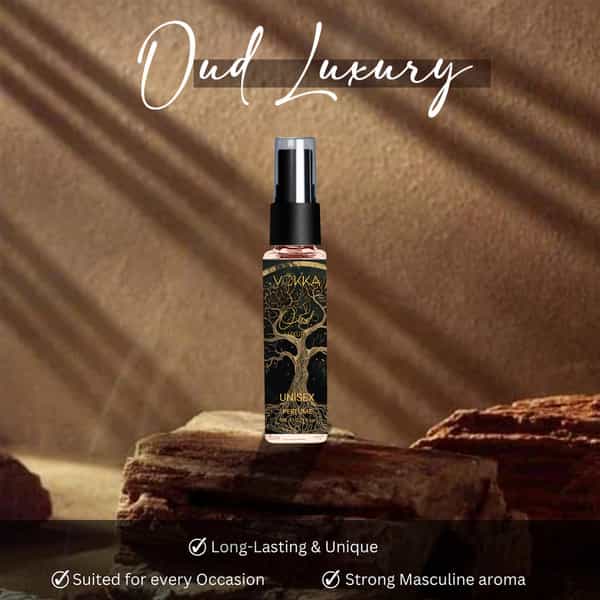 Vokka Pocket Perfume Oud 8Ml Luxury Long Lasting Perfume For Men & Women | Tobacco Sandalwood Notes