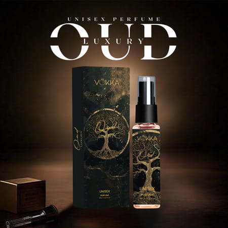 Vokka Pocket Perfume Oud 8ml Luxury Long Lasting Perfume For Men & Women | Tobacco Sandalwood Notes