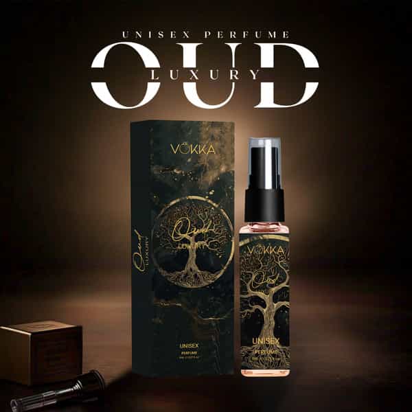 Vokka Pocket Perfume Oud 8Ml Luxury Long Lasting Perfume For Men & Women | Tobacco Sandalwood Notes