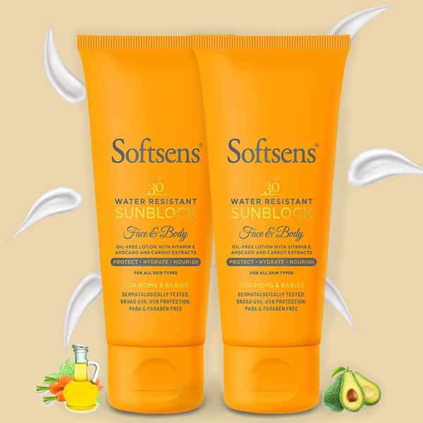 Softsens Natural Sunblock Spf 30 - Pack Of 2
