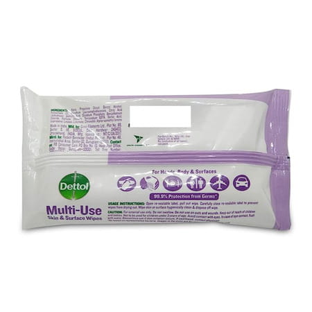 Dettol Multi Use Floral Wipe 10 No'S