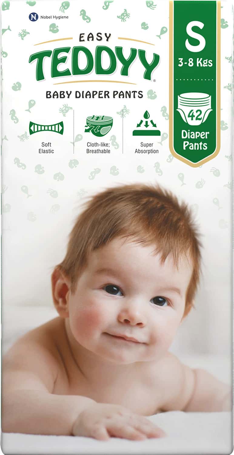 Teddyy Baby Diapers Pants Easy Small 42'S