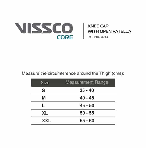 Vissco Core Knee Cap With Open Patella Medium