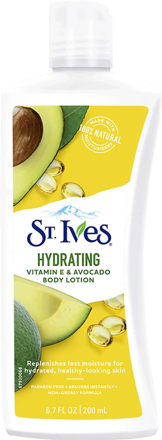 St. Ives Hydrating Vitamin E & Avocado Body Lotion | 100% Natural Moisturizers | 200ml