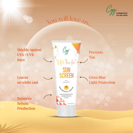 Cgg Cosmetics Sunscreen Sun Block Kit With Spf 45 Pa+++ Broad Spectrum Uva/Uvb