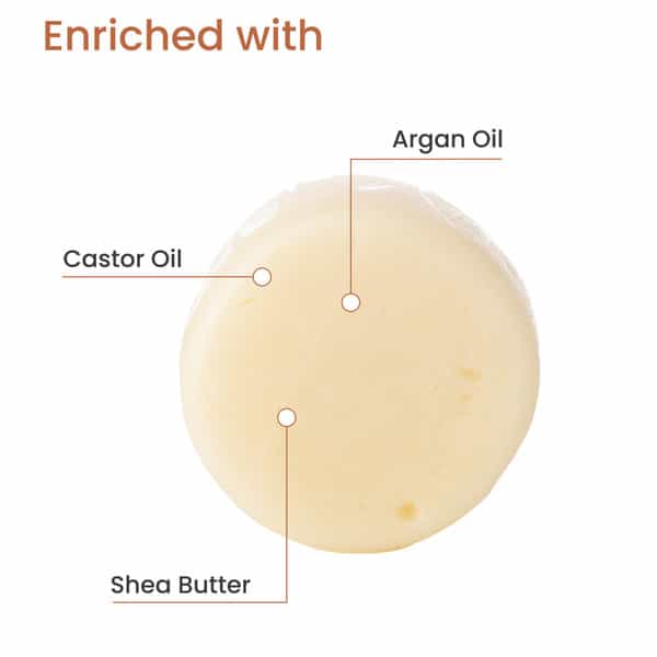 Earth Rhythm Solid Conditioner Bar - Argan & Black Castor Oil Without Tin - 80 Gm