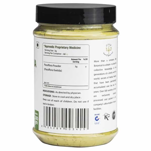 Bixa Botanical Passiflora Powder-Reduce Stress | Anxiety | Alleviates High Blood Pressure(200G)