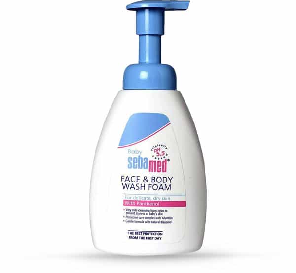 Sebamed Baby Face & Body Wash Foam | Ph 5.5 | For Delicate & Dry Skin | 400 Ml