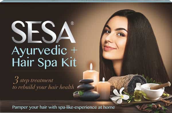 Sesa Ayurvedic+ Diy Premium Hair Spa Kit For Complete Deep Conditioning