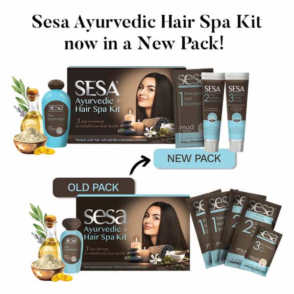 Sesa Ayurvedic+ Diy Premium Hair Spa Kit For Complete Deep Conditioning