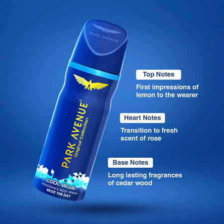 Park Avenue Original Cool Blue Deodorant Perfume For Men -150 Ml (Pack Of 2)